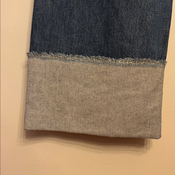 ALIGNE Soy Turn Up Straight Leg Jeans in Mid Blue - Picture 12 of 12